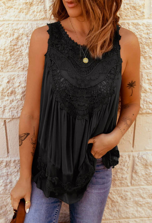 Black Lace Tank