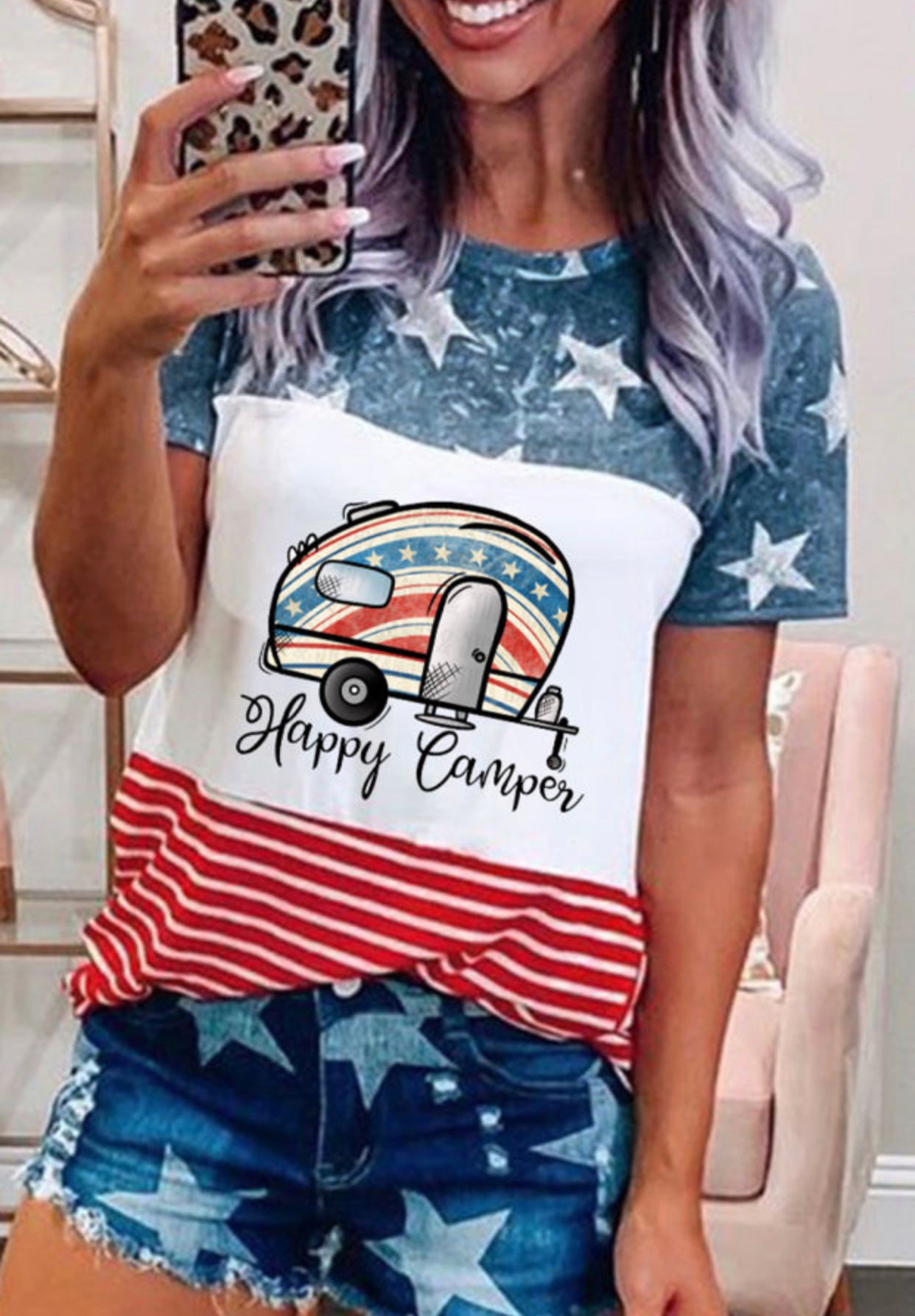 Patriotic Happy Camper